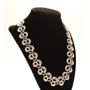 Vintage Napier Silver Tone Necklace Chain Length 17 in. Approx (A3)